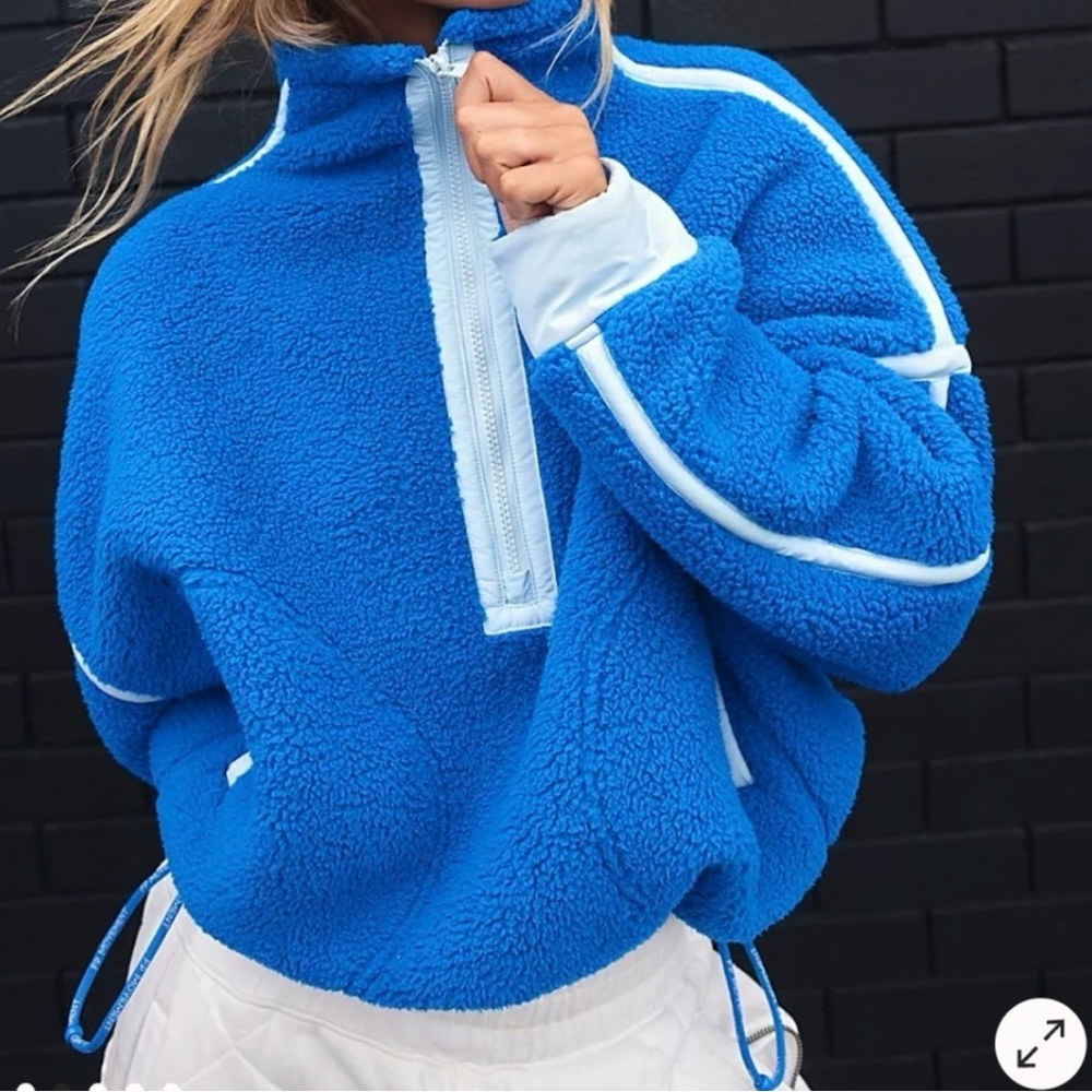 NWT Mountain High 1/2 zip fleece from Free People Size Small